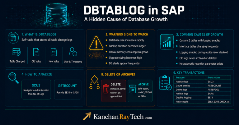 DBTABLOG Table in SAP